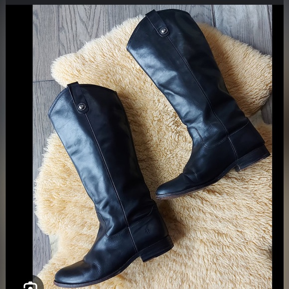 FRYE Tall ‘Melissa’ equestrian riding boots. Black. Size 8.5. - Picture 13 of 14